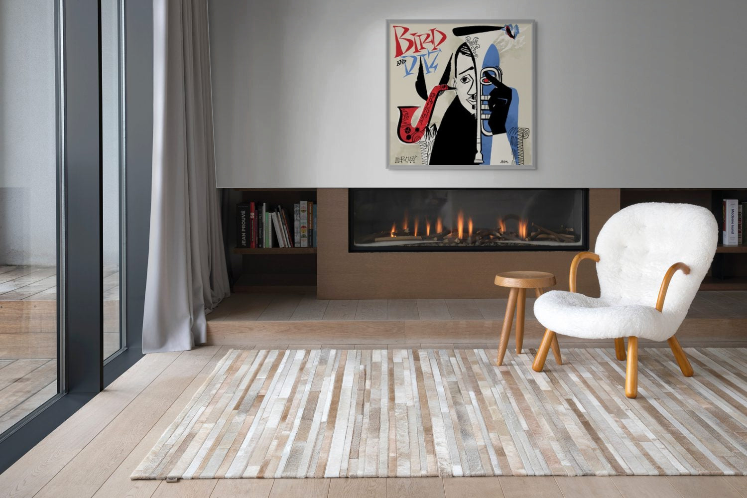 Charlie Parker, “Bird & Diz” Fine Art Print by David Stone Martin