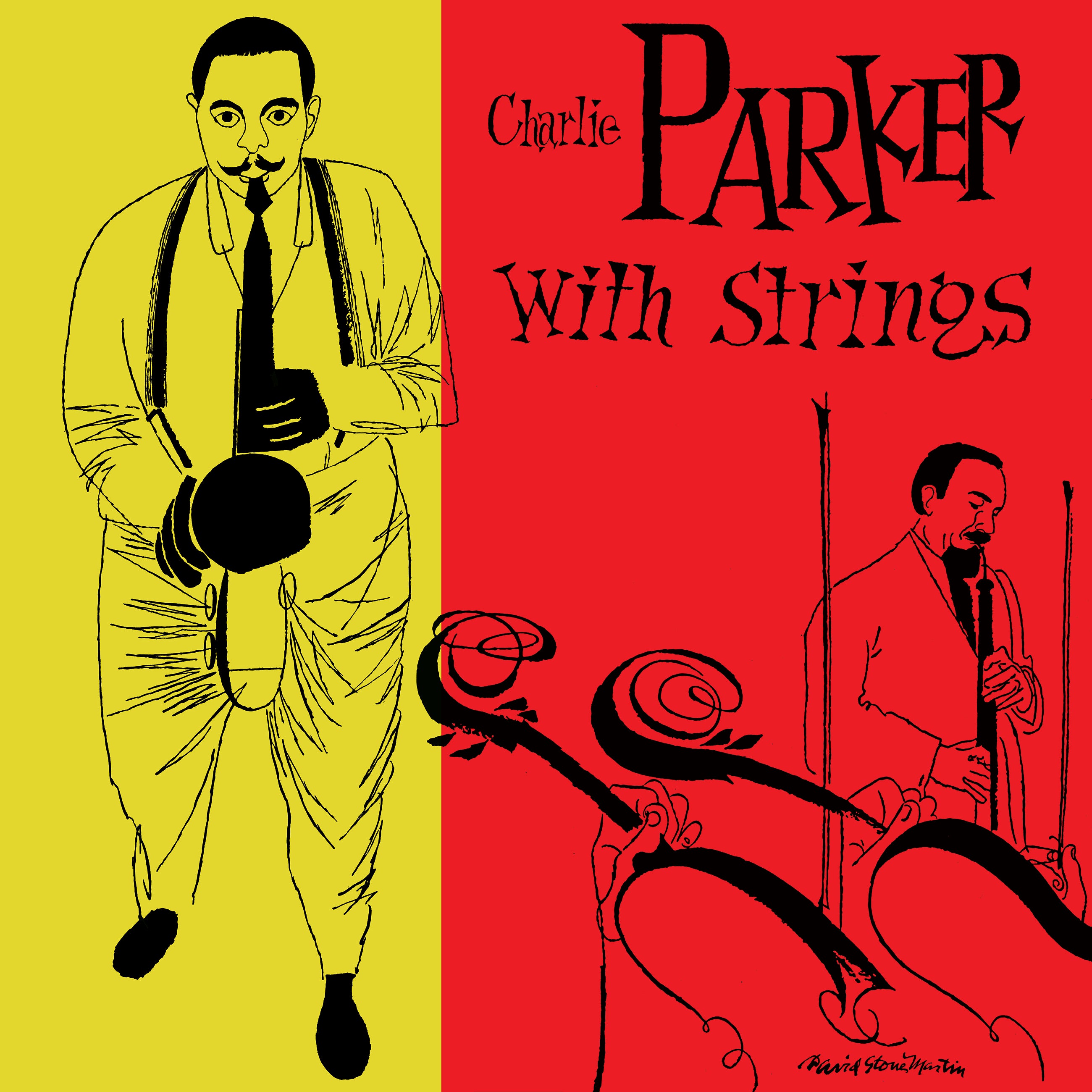 Charlie Parker, “Charlie Parker with Strings” Fine Art Print by David Stone  Martin, (1952)